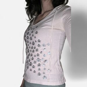 Skulls Hooded Top